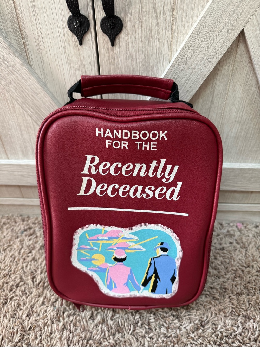 Recently Deceased Handbook Travel Bag - Burgundy